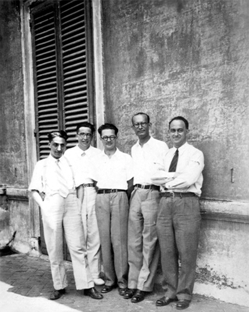 A photo of the "Via Panisperna Boys."
